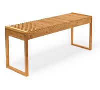 Relaxdays Banc En Bambou Banquette Salle De Bain Banc Chaussures Entrée Balcon Terrasse Marron