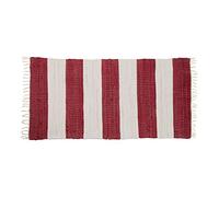 Relaxdays 10020459_361 Tapis Tissé/Coton Blanc 70 x 140 x 1 cm