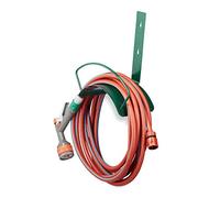Relaxdays 10020713 Porte tuyau mural 60 m support pour tuyaux de jardin 15 mm 5/8 pouces métal, vert