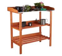 relaxdays 10020727_0 relaxdays Pflanztisch orange 92,0 x 41,0 cm