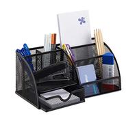 Relaxdays Organiseur de bureau 6 compartiments