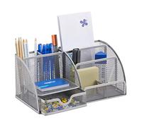 Relaxdays Organiseur de bureau 6 compartiments