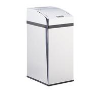 Relaxdays 10022950_805 Poubelle Capteur Inox, Couvercle automatique, Seau, hygiénique, 7L, sur batterie, différentes tailles, argenté, 7 l