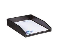 Relaxdays 10023237 Corbeille à Courrier Empilable, Papier Format A4, Bureau, Range-Documents & Lettres, Bambou, 6x25x33cm, Brun, Marron Foncé, HLP 6,5 x 25 x 33,5 cm