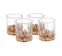 Relaxdays 10023418 Whisky, Lot de 4, spiritueux, Aspect Cristal Noble, Verres à schnaps, 200 ML, Transparent