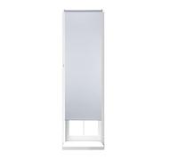 Relaxdays 10023760_733 Store Enrouleur Thermique Chaînette latérale Fixation clips sans perçage, 70x210cml, largeur tissu 66 cm blanc, 70 x 210