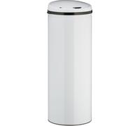 relaxdays 10026542_0 relaxdays Sensor Mülleimer 50,0 l weiß