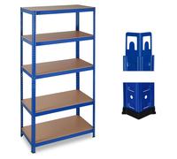 relaxdays 10026748_0 relaxdays Schwerlastregal braun / blau