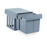 Relaxdays Poubelle de cuisine 2 x 15 litres