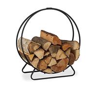 Relaxdays Range-bûches rond
