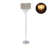 Relaxdays Lampe droite cristal en organza