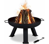 relaxdays 10032691_0 relaxdays Feuerschale schwarz 60,0 cm