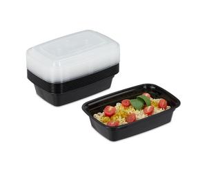 Relaxdays 10x meal prep containers 1 compartiment