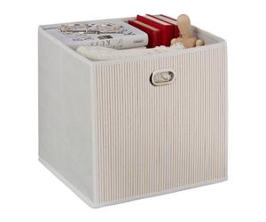 Relaxdays 10x paniers de rangement en bambou hauts
