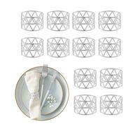 Relaxdays 12x porte-serviettes de table