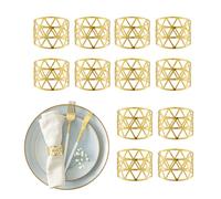 Relaxdays 12x porte-serviettes de table