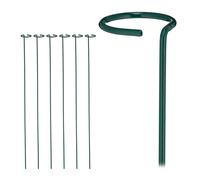 Relaxdays 12x tuteur vert foncé