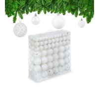 Relaxdays 150x boules de Noël