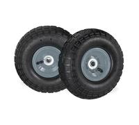 Relaxdays Roues pour diable jeu de 2 3.5-4