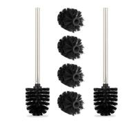 Relaxdays 2x brosses WC + 4 têtes de rechange