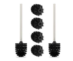 Relaxdays 2x brosses WC + 4 têtes de rechange