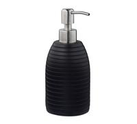 Relaxdays 2x distributeurs de savon noir en inox