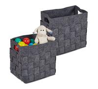 Relaxdays 2x paniers de rangement