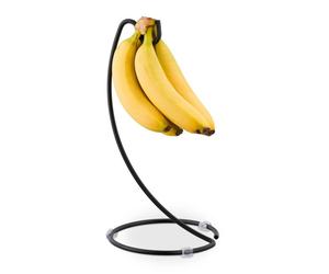 Relaxdays 2x porte-bananes noir