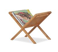 Relaxdays 2x Porte Journaux en Bambou