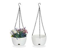 Relaxdays 2x Pots de fleurs suspendus taille M