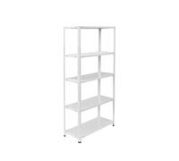 Relaxdays 2x rayonnages acier 200 kg, blanc