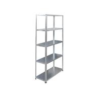 Relaxdays 2x rayonnages en acier 200 kg, argent