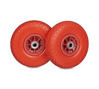 Relaxdays Lot de 2 roues pour diable en PU 3.00-4