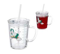 Relaxdays 2x verres pour enfant motif de licorne