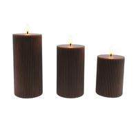 Relaxdays 3 bougies LED