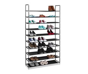 Relaxdays 3x Étagères à chaussures 50 paires noir