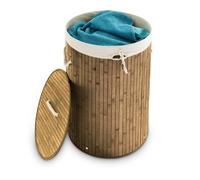 Relaxdays 3x Panier à linge bambou rond