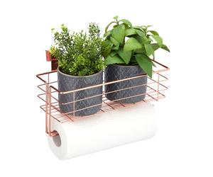 Relaxdays 3x paniers suspension avec porte-rouleau