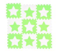 Relaxdays 45x pièces de tapis de jeu blanc-vert