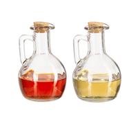 Relaxdays 4x Bouteilles huile et vinaigre en verre