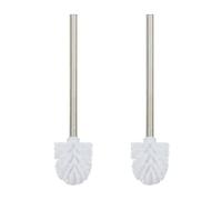 Relaxdays 4x brosses de WC blanches