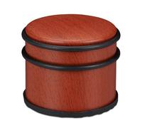 Relaxdays 4x Butoirs de porte marron-rouge