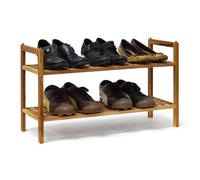 Relaxdays 4x Étagères à chaussures Armoire noyer
