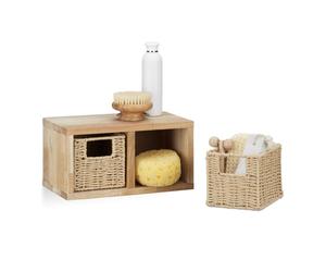Relaxdays 4x Etageres cube 8 paniers amovibles