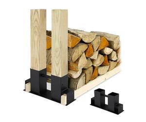 Relaxdays 4x support à bois