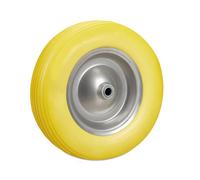 Relaxdays 4xRoue brouette 4.80 4.00-8 jaune/gris