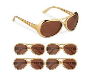 Relaxdays 5 paires de lunettes pour faire la fête