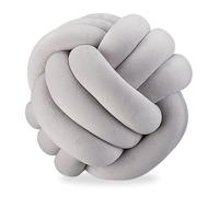 Relaxdays 5 x coussins à nœud gris