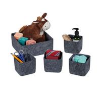 Relaxdays 5x paniers de rangement