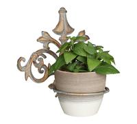 Relaxdays 5x Supports pot de fleurs mural baroque